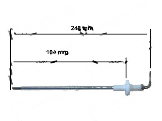 Picture of Level probe  2,5x104 mm for Zanussi, Electrolux Part# 2694