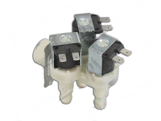 Picture of Solenoid valve 90Â° - 3 ways - 220/240V 50/60Hz -  10,5 mm for Zanussi, Electrolux Part# 2712