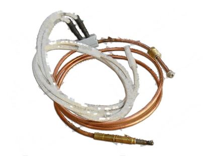 Picture of Interrupted thermocouple M9x1 L=1000 mm with cables L=600 mm for Zanussi, Electrolux Part# 3528