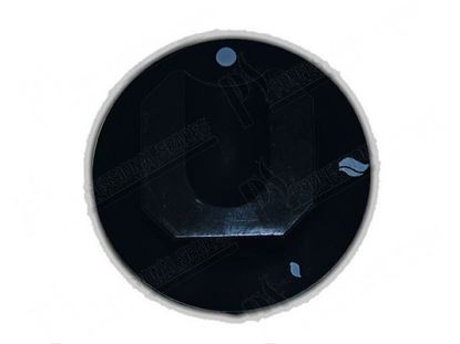 Picture of Black knob  70 mm for Zanussi, Electrolux Part# 4329