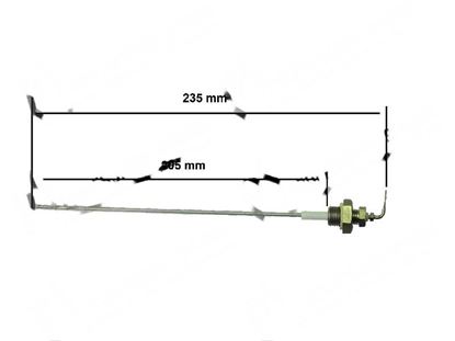 Picture of Level probe  2,5x205 mm for Zanussi, Electrolux Part# 5879