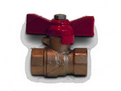 Picture of Gas-water ball valve 3/8"FF - PN64 - L=37,5 mm for Zanussi, Electrolux Part# 5902