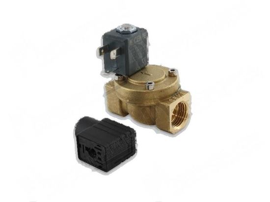 Picture of Solenoid valve - NC - G1/2" - 230V 50/60Hz for Zanussi, Electrolux Part# 7015