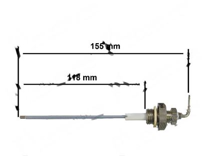 Picture of Level Probe  2,5x118 mm for Zanussi, Electrolux Part# 53909