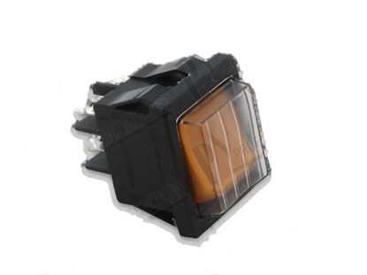 Picture of Orange double-pole backlit switch 22x30 mm for Zanussi, Electrolux Part# 56880