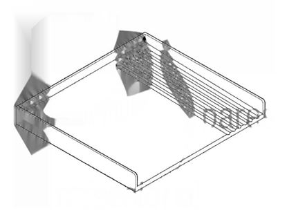 Picture of Plate 2/3 smooth and 1/3 ribbed - 800 mm for Zanussi, Electrolux Part# 59400