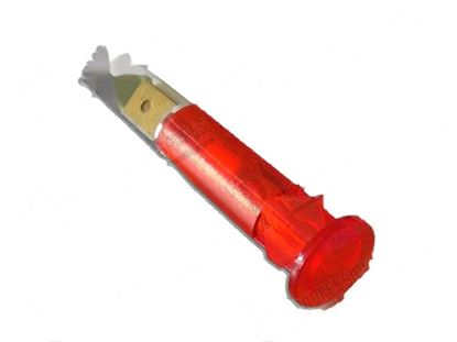 Immagine di Red pilot lamp  10 mm 240V self-locking for Comenda Part# 130103