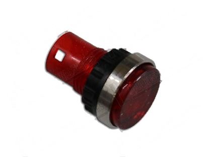 Picture of Red lens  12 mm L=23 mm for Comenda Part# 130710