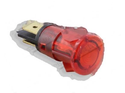 Picture of Red pilot lamp 230V  13 mm self-locking for Meiko Part# 150001