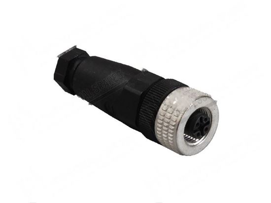 Picture of Connector 4P M12 for Meiko Part# 9537327