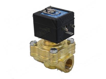 Picture of Solenoid brass valve G1/2" 230V 50/60Hz for Hobart Part# 00-228894-001, 00774624001, 00-774624-001, 2288941, 228894-1, 7746241, 774624-1