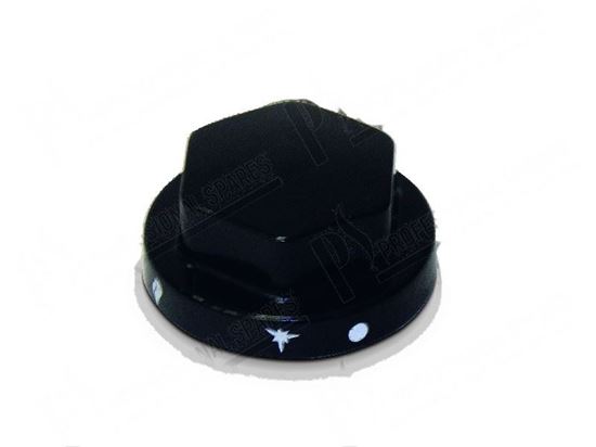 Picture of Black knob  70 mm for Zanussi, Electrolux Part# 002426, 059244