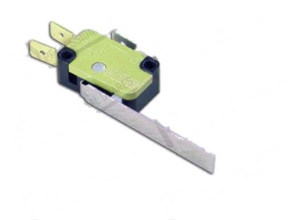 Picture of Snap action microswitch with lever 5x43 mm for Zanussi, Electrolux Part# 004904, 046286, 081692