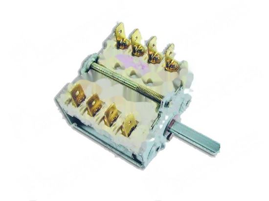 Picture of Commutator 0-1 positions for Zanussi, Electrolux Part# 004908, 0A2134, 0K4911