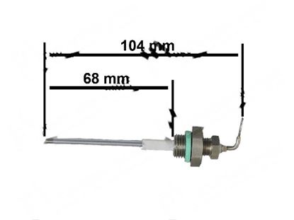 Picture of Level probe  2,5x68 mm for Zanussi, Electrolux Part# 007033
0C4098