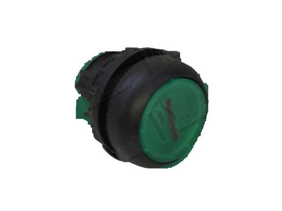 Picture of Illuminated green push button  22 mm - unstable for Hobart Part# 00887015033, 00-887015-033, 88701533, 887015-33