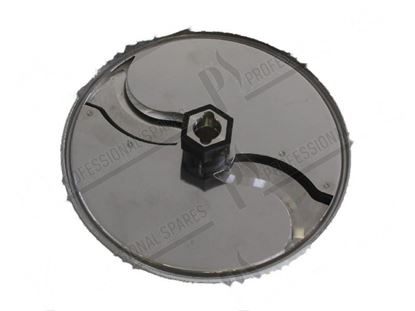 Picture of Slicing disc with straight blades 6 mm for Zanussi, Electrolux Part# 0117, 0KQ660, 653106