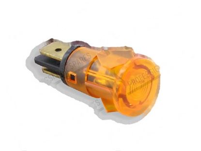 Picture of Orange pilot lamp  13 mm 230V - self-locking for Meiko Part# 0150000, 9690488, ME9690488