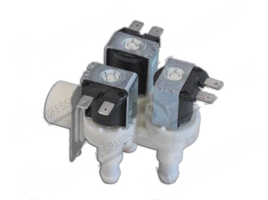 Picture of Solenoid valve 90Â°- 3 ways - 220/240V 50/60Hz -  10,5 mm for Zanussi, Electrolux Part# 046661, 047540