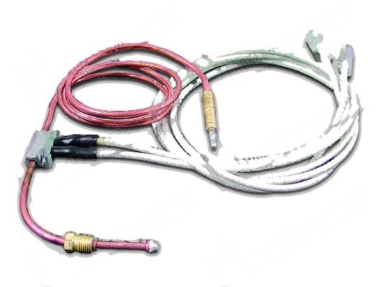 Picture of Interrupted thermocouple M9x1 L=1000 mm with cables L=1000mm for Zanussi, Electrolux Part# 056914, 0C3162