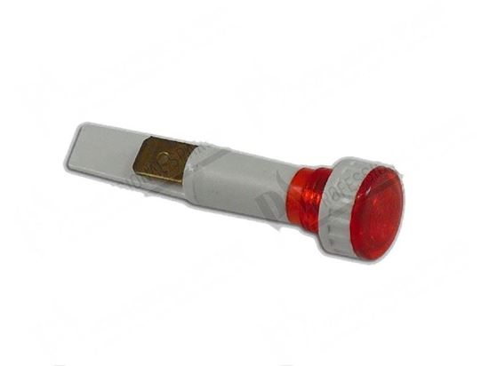 Picture of Red pilot lamp  10 mm 230V for Zanussi, Electrolux Part# 0A2408, 0KI685, 0KV042