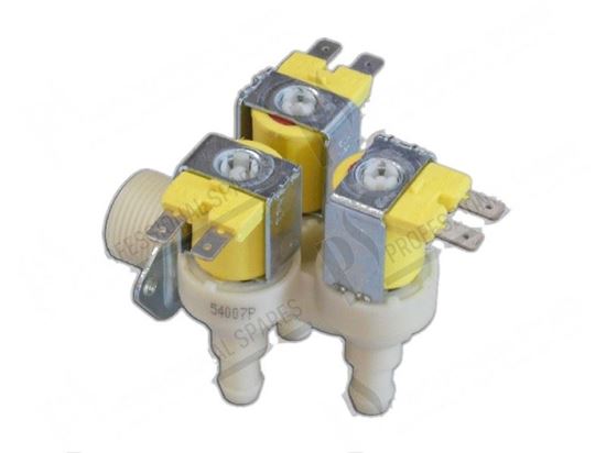 Picture of Solenoid valve 90Â° - 3 ways - 24Vac 50Hz -  10,5 mm for Zanussi, Electrolux Part# 0A2415