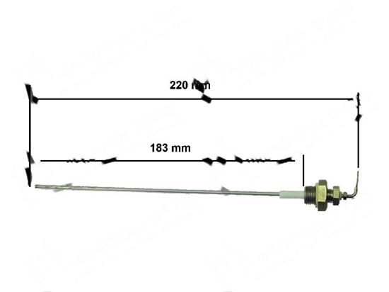 Picture of Level probe  2,5x183 mm for Zanussi, Electrolux Part# 0C1105