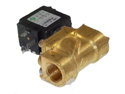 Picture of Solenoid brass valve L182 - NC - G1/2" - 110V 50Hz for Zanussi, Electrolux Part# 0C1881