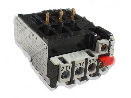 Picture of Thermal overload relay 2,7 ·4,0A - contacts 1NO + 1NC for Zanussi, Electrolux Part# 0E0175, 0E5878, 0K9144, 767610900, 767620900