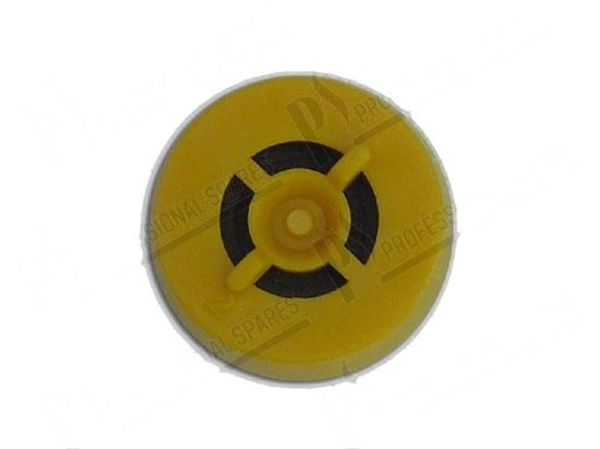 Picture of Inlet pressure reducer 5,5 lt/min [yellow-Inv] for Zanussi, Electrolux Part# 0E5528