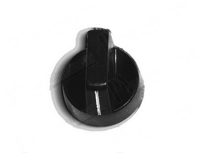 Picture of Black knob  30 mm with gasket for Zanussi, Electrolux Part# 0K5807