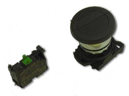 Picture of Start botton black  22mm - mushroom head  40 mm for Zanussi, Electrolux Part# 0K7432, 12162