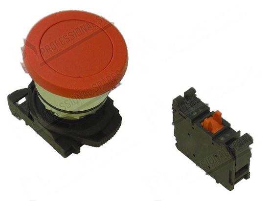 Picture of Emergency push button dima  22mm - mushroom  40 mm for Zanussi, Electrolux Part# 0K7433, 0KJ127, 12163