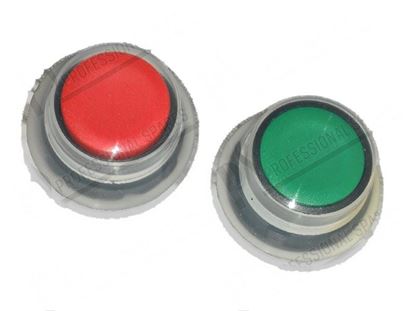 Picture of Push-buttom  22 mm 1 red + 1 green [kit] for Zanussi, Electrolux Part# 0KR665, 24046