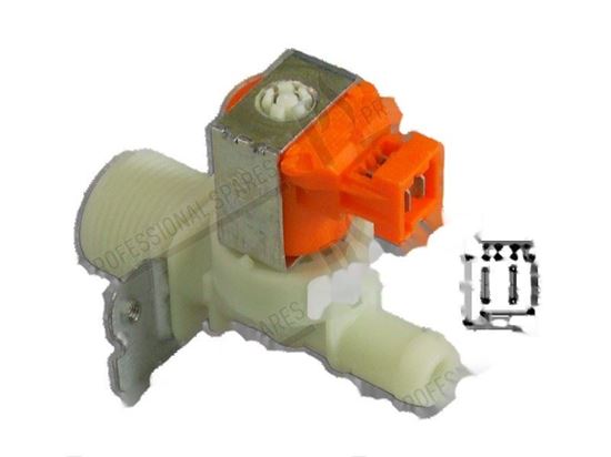 Picture of Solenoid valve 180Â° - 1 way - 220/240V 50/60Hz -  14 mm for Zanussi, Electrolux Part# 0L0566