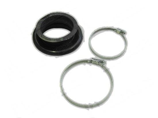 Picture of Kit clamp+ rubber pipe fitting  100x60 mm for Zanussi, Electrolux Part# 0W1329, 471666419