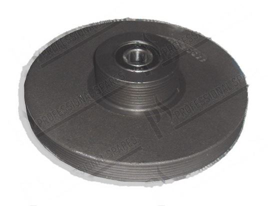 Picture of Pulley for motor 3P 50Hz for Zanussi, Electrolux Part# 0W5104, 487197645