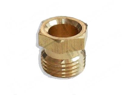 Bild von Pipe fitting M10x1 for gas pipe  6 mm PEL 21-25 for Fagor Part# 12008740 S312107000