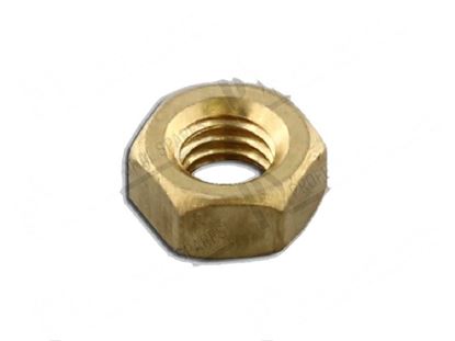 Immagine di Hexagonal nut M6 - H=5 mm brass for Fagor Part# 12010130, Q163040000