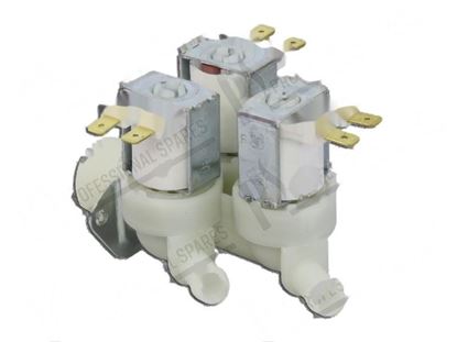 Afbeeldingen van Solenoid valve 180Â° - 3 way - 220/240V 50/60Hz -  10,5 mm for Fagor Part# 12023921_ 12115418_ P443018000_ P443073000_ Z6111223000_ Z611123000_