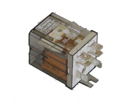 Picture of Relay 2 contacts 230VAC 50/60Hz 20A 250V - 1NO + 1 NC for Elettrobar/Colged Part# 229030, REB229030