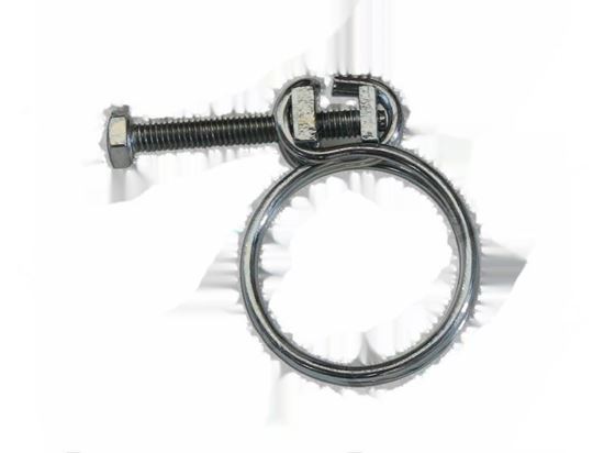 Picture of Double wire hose clamp with screw  15 ·18 mm for Hobart Part# 323945-18