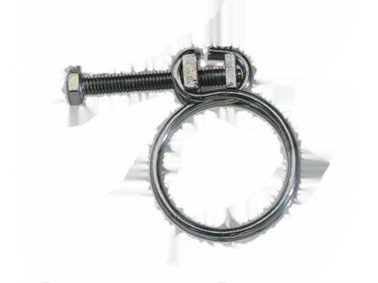 Picture of Double wire hose clamp with screw  17,5 ·21 mm for Hobart Part# 323945-21