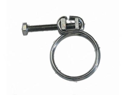 Picture of Double wire hose clamp with screw  19 ·23 mm for Hobart Part# 323945-22