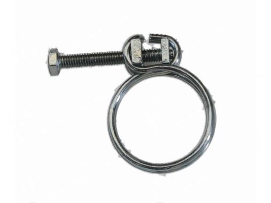 Picture of Double wire hose clamp with screw  43,5 ·49 mm for Hobart Part# 323945-49