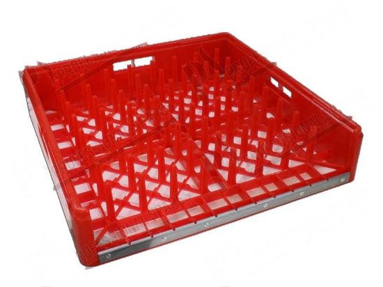 Picture of Basket 500x500xh105 mm - plastic, for 8 trays for Zanussi, Electrolux Part# 48890