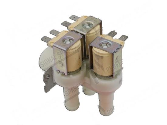 Picture of Solenoid valve 90Â° - 3 ways - 220/240V 50/60Hz -  14 mm for Zanussi, Electrolux Part# 49077