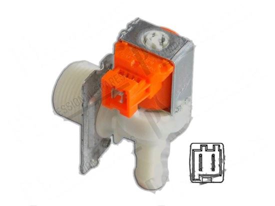 Picture of Solenoid valve 90Â° - 1 way - 220/240V 50/60Hz -  14 mm for Zanussi, Electrolux Part# 49452