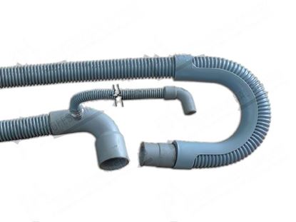 Picture of Drain pipe PPE  21 mm M 180Â°+  28 mm F 90Â° L=2200 mm for Zanussi, Electrolux Part# 49831