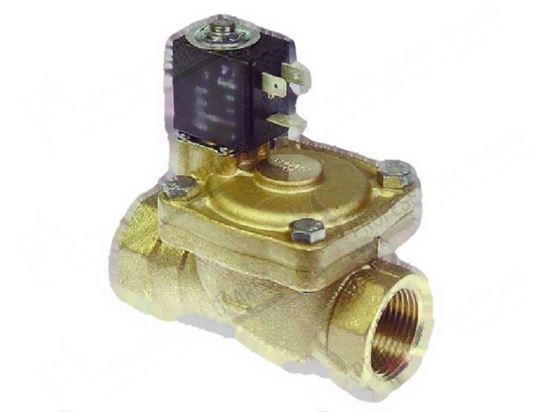 Picture of Solenoid brass valve L182 - NC - G1" - 24V 50/60Hz for Zanussi, Electrolux Part# 75674